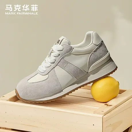 马克华菲休闲鞋女士2025新款软底百搭阿甘鞋复古轻便运动板鞋女鞋商品大图