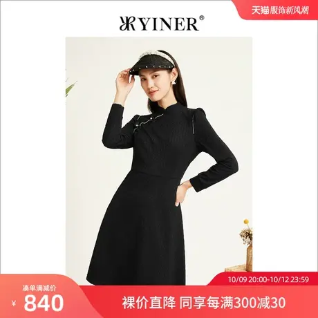 【摩登中式】YINER音儿女装2022冬季新款连衣裙图片