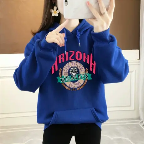 卫衣女连帽秋冬季韩版潮流学生宽松bf原宿慵懒风uizzang上衣外套图片