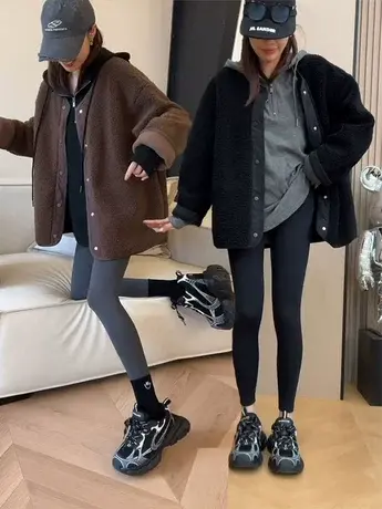 韩版羊羔毛外套女冬装2023新款宽松百搭显瘦小个子毛毛休闲上衣女图片