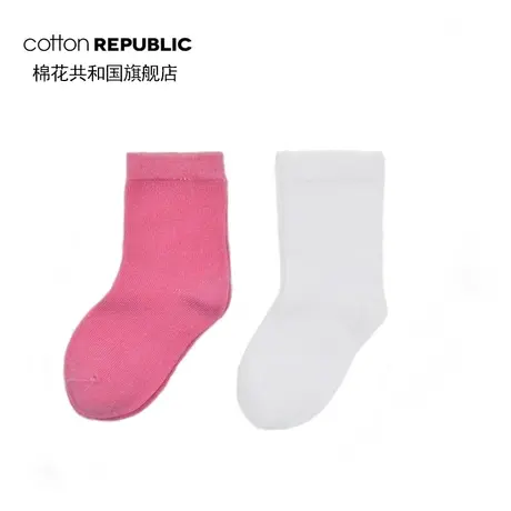 1-2岁童袜棉花共和国儿童中筒棉袜婴童棉袜短袜小童袜可爱纯色袜图片