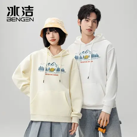 冰洁2024连帽卫衣男春秋款情侣款潮牌女士秋季打底衫上衣秋装衣服商品大图
