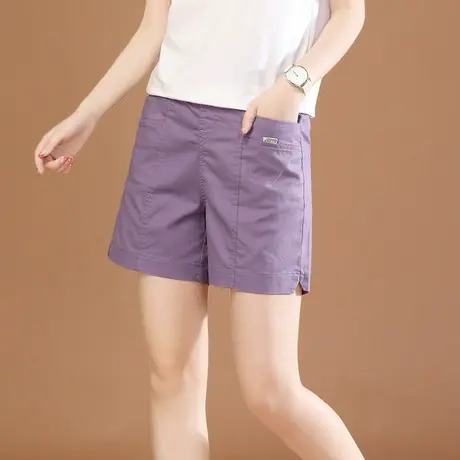 韩潮袭人松紧腰宽松休闲短裤热裤百搭显瘦运动裤阔腿裤薄图片