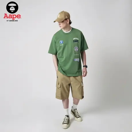 Aape旗舰店男装春夏迷彩工装山系廓形猿颜休闲短裤6961XXK商品大图