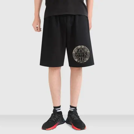 秀洛克苏鲁神话洛夫克拉夫特死灵之书周边联名棉短裤五分裤子卫裤图片