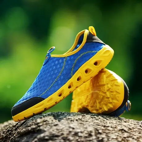 雨鞋男款夏季时尚钓鱼鞋赶海防滑户外溯溪涉水鞋男士沙滩洞洞凉鞋商品大图