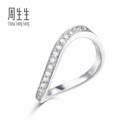 周生生18K黑色及玫瑰色黄金Rainbow黑钻(处理)戒指75748R商品大图