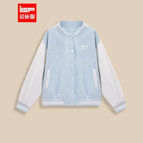 IEF/爱依服2025秋季新款韩版时尚休闲运动风拼色设计棒球服外套商品大图