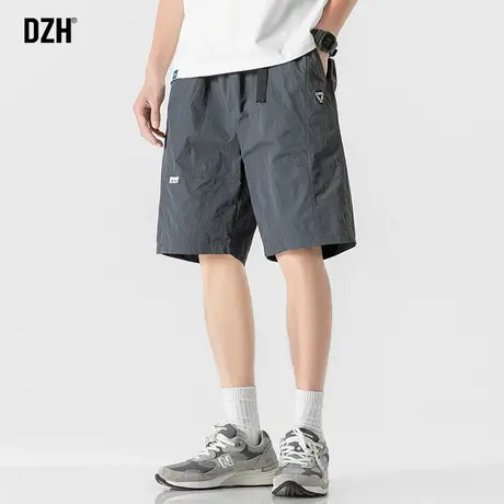 男士运动速干裤男夏季薄款休闲短裤2023新款宽松五分裤男款沙滩裤商品大图