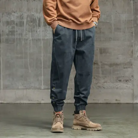 休闲潮流男款休闲裤束脚裤子男款时尚户外裤子工装裤宽松潮流男装商品大图