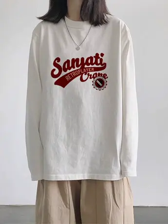 2023早秋新款女装长袖t恤冬季欧货大版中长款洋气内搭打底衫上衣商品大图