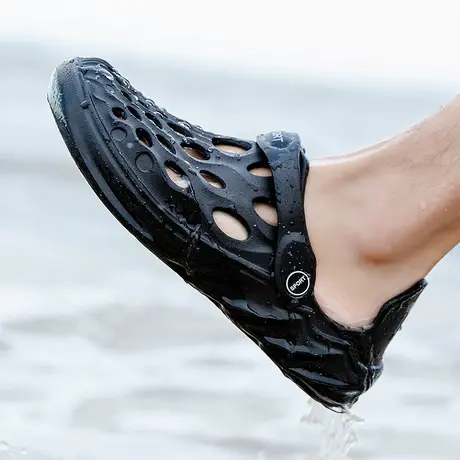 雨鞋男款时尚钓鱼水鞋防水防滑厨房鞋厨师胶鞋户外溯溪涉水鞋男士商品大图