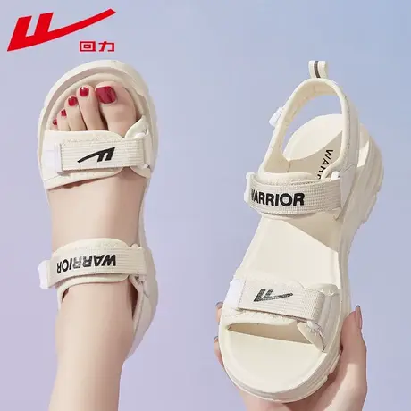 回力凉鞋女2023年夏季新款平底厚底大童中学生软底魔术贴运动鞋商品大图