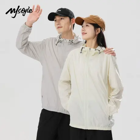 MJ STYLE防晒衣男女同款宽松休闲连帽外套夏季女装防晒服户外情侣图片