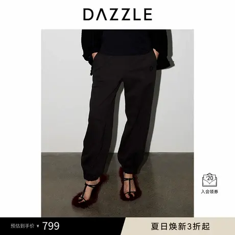 DAZZLE 地素奥莱休闲裤春季深灰色长裤图片