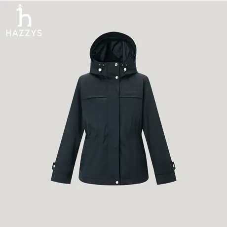 【两件套】Hazzys哈吉斯纯色休闲户外羽绒服女士秋冬季时尚外套图片