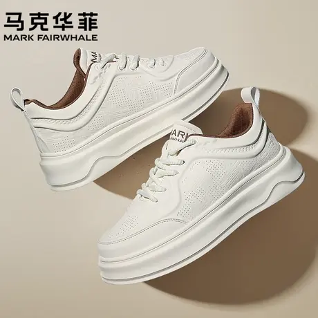 马克华菲小白鞋男2025新款秋季休闲百搭舒适男鞋增高板鞋轻便男士商品大图