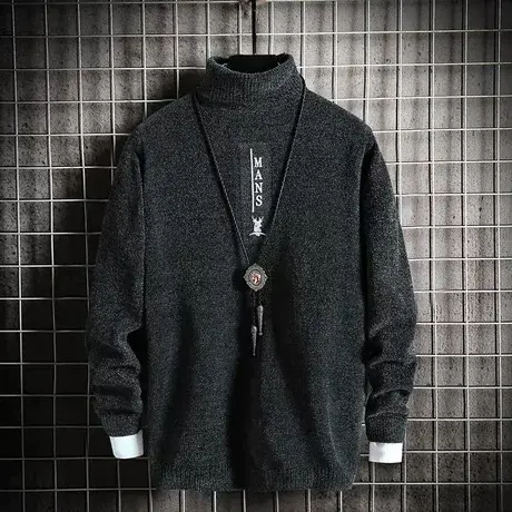 2023毛衣男高领打底衫秋冬季韩版潮流加厚保暖冬装百搭上衣服商品大图