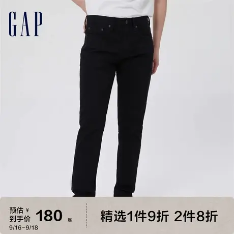 【双11预售】Gap男装秋季水洗黑色修身中腰基本款牛仔裤283704图片
