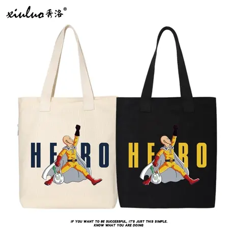 秀洛一拳超人书包男一击男琦玉老师周边帆布包单肩手提购物袋子商品大图
