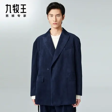 [时尚秀款]九牧王男装西服春季新款商务时尚男士奢华休闲外套DN图片