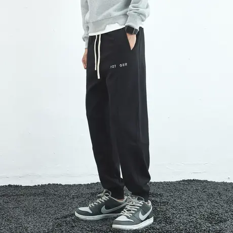 秋季新款男士休闲裤宽松直筒韩版潮流百搭青年长裤男潮牌裤子男生商品大图