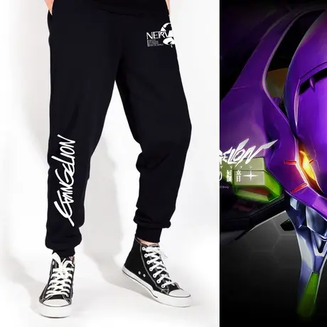 秀洛EVA福音战士明日香裤子周边长裤卫裤休闲裤运动裤休闲束脚裤商品大图