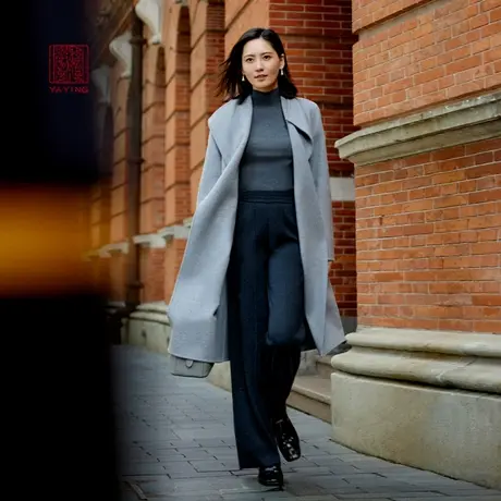 [重磅限量]EP雅莹高端系列 丝羊毛羊绒收腰大衣 商场同款8307A商品大图