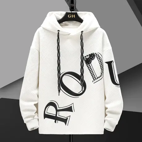 卫衣男春秋装薄款上衣连帽卫衣青少年男装春季套头外套个性秋衣潮商品大图