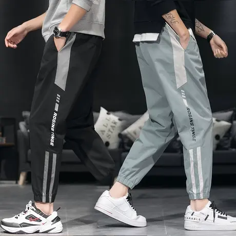 秋季青少年13九分裤子胖男孩14大童初中学生12-15岁休闲裤6运动裤商品大图