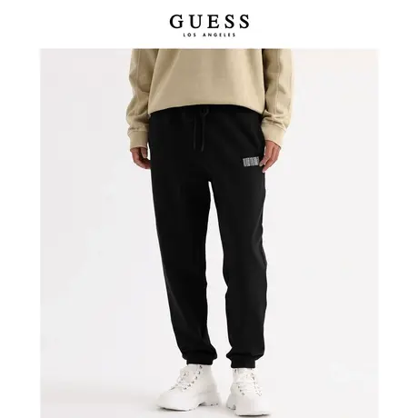 GUESS男士潮牌宽松束脚抽绳休闲运动裤卫裤-X3PQ53K2Q40商品大图