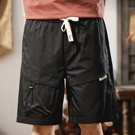 Modi Nick/摩帝尼克男士五分裤宽松直筒潮牌休闲潮流薄款短裤商品大图