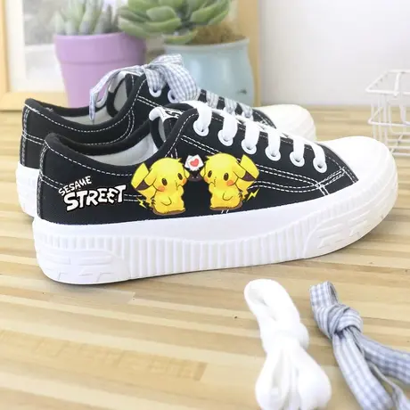 低帮帆布鞋小白鞋子女鞋秋季学生韩版百搭平底鞋板鞋单鞋薄款透气商品大图