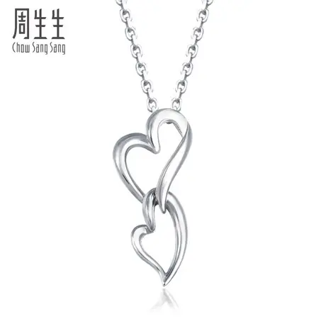 周生生Pt950铂金吊坠白金项坠女款 56482P计价图片