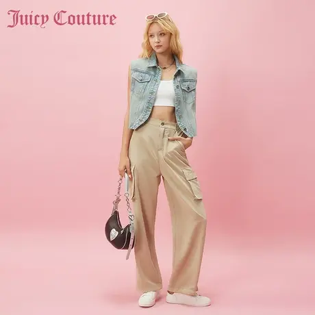 Juicy Couture橘滋春夏新款休闲裤长裤梭织工装裤甜酷风女商品大图
