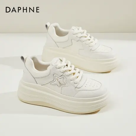 Daphne达芙妮 女神推荐~休闲板鞋女款2024新款春款厚底运动小白鞋图片