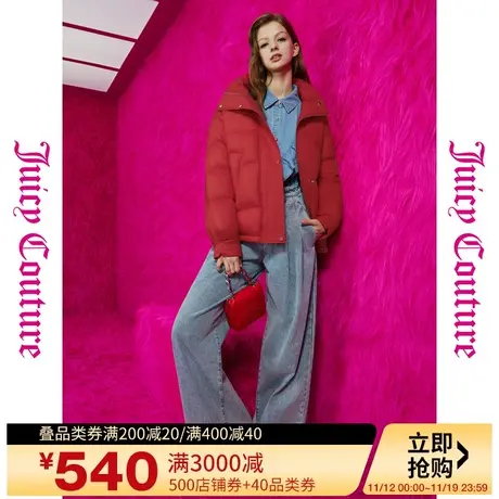 Juicy Couture橘滋23初秋冬新款热情冬日logo刺绣女式羽绒服商品大图