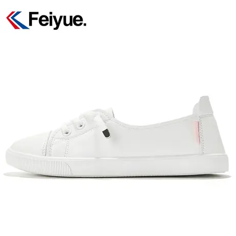 feiyue/飞跃简约休闲小白鞋女2024春季款低帮舒适百搭透气板鞋389商品大图