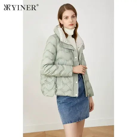 YINER音儿女装2021冬季新款羽绒服8C61508636商品大图