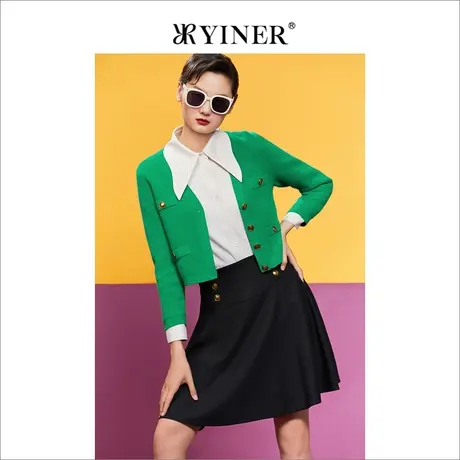 YINER音儿专柜女装2022秋季新款毛针织衫8232306090商品大图