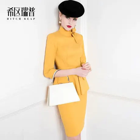 高端女装名媛气质总裁套装时尚空姐秋冬季职业装正装套裙西装礼服商品大图