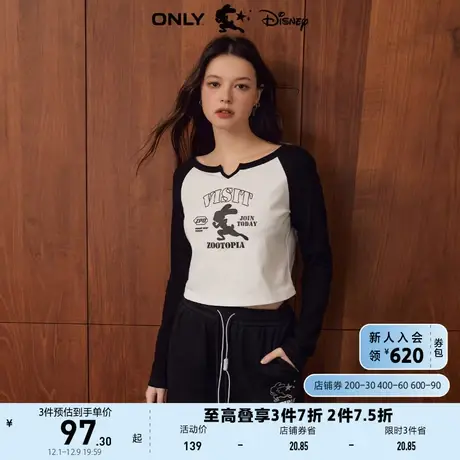 【上新】ONLY奥莱夏季新款DISNEY疯狂动物城联名款长袖T恤商品大图