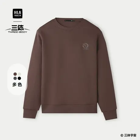 HLA/海澜之家三体·超级符号系列25春秋新圆领情侣款长袖卫衣男女图片