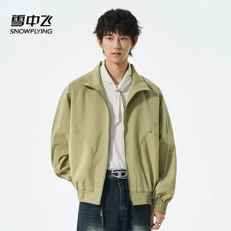 雪中飞2025立领夹克女2025秋季新款运动户外登山夹克女短款外套商品大图