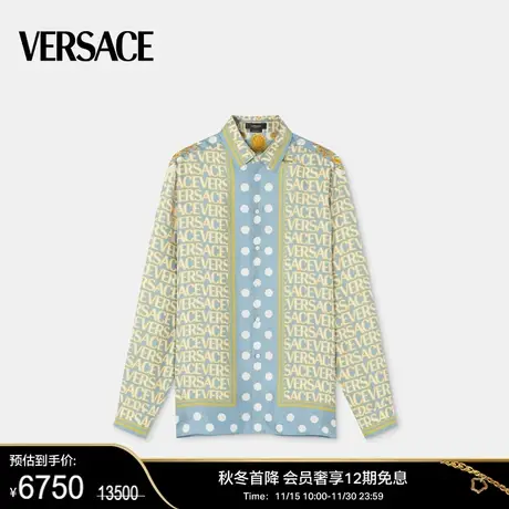 【甄选折扣】 VERSACE/范思哲 男士Versace Allover真丝衬衫图片