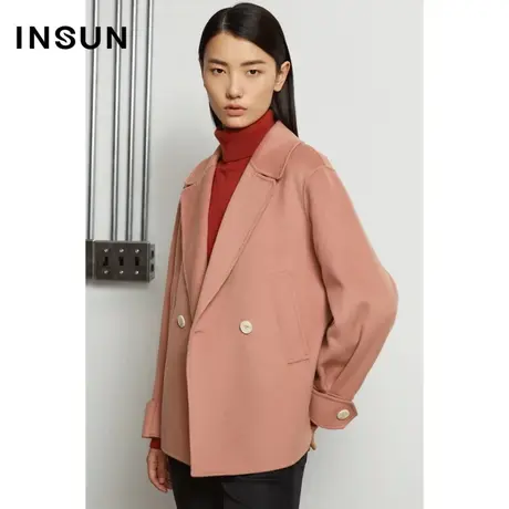 INSUN恩裳奥莱冬季羊毛袖口垂坠感立体西装商品大图