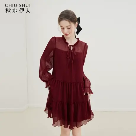 秋水伊人甜美减龄娃娃连衣裙2024春新款法式浪漫少女感小个子裙子图片