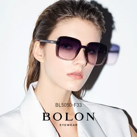 BOLON暴龙眼镜新款时尚彩色太阳镜韩版大框大脸显瘦墨镜女BL5050图片