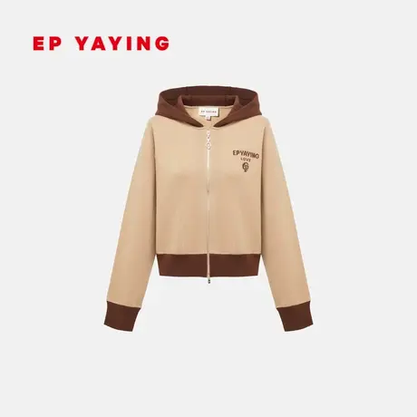 EP YAYING雅莹女装 绵羊毛短款显瘦针织衫 2023秋冬新款9108A商品大图