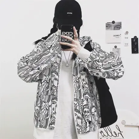 潮牌卫衣女2020春秋薄款宽松韩版上衣原宿bf慵懒风ins超火cec外套商品大图